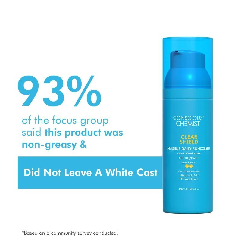 Conscious Chemist Clear Shield Transparent Matte Sunscreen SPF30 PA+++, 50 ml-2.webp